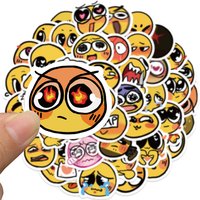 60PCS Funny Yellow Face Meme Stickers Cute Emoji Expression Decal Waterproof Vinyl For Laptop Water Bottle Phone Case Teens Gift