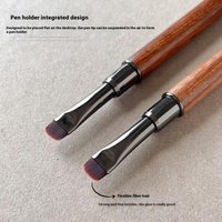 High Quality Sandalwood Nail Art Pen Short Hair Phototherapy Construction Carving Pen For Nail Design Detail Manicure Salon Tool