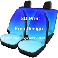 Custom Your Logo/Image Print On Demand Front/Back Seat Cover 4PCS Set Auto Seat Protector Car Accessories Seat Covers for Women