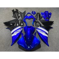 Motorrad-Verkleidungsset passend für Yamaha R1 2009 2010 2011 2012 2013 2014. Blaues, schwarzes Motorradgehäuse