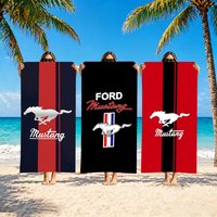 Brand Ford Mustang Towel Towel Soft Pool Gift For Travel Gym Shower Camping Quick Dry Sports Large Beach Towels