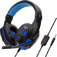 Wired Gaming Headphones for PS4 PS5 Xbox Smartphone Laptop PC Bass Stereo Gamer Headset Helmet with 120° Adjustable Microphone