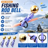 3PCS Fishing Bite Alarm Bell Anti-Corrosion Alloy Rod Tip Alert Secure Clip High Sensitivity Fish Signal Indicator Tackle