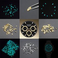 Watch Dial Hour Indices Markers Blue Green Luminous For 116518 116509 116519 116503 SKX007 SKX009 Men's Watch Dial Accessories