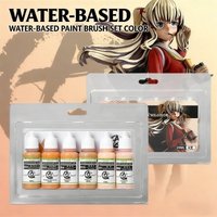 SUNIN7 20ml Water-based Skin Tone Model Paint 6 Color Set for Action Figure Hand Brush Painting DIY Craft