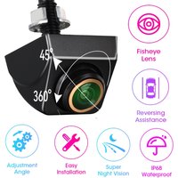 Car Rear View Camera 120 Degree Wide Angle Reverse Parking Waterproof CCD Auto Backup Monitor Universal for BMW HD Night Vision