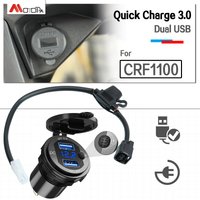 Motorcycle for CRF1100L Quick Charge 3.0 Dual USB charger For Honda Africa Twin 1100 2024 CRF1000L CRF1100L