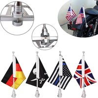 Motocycle Rear Flag Pole Side Mount Luggage Rack Vertical Universal For Harley Touring Road Glide FLHT Sportster XL883 XL1200