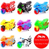 6Pcs Mini Colorful Plastic Pull Back Motorcycle Toys for Kids Birthday Party Favors Pinata Filler Carnival Prizes Fun Game Gift