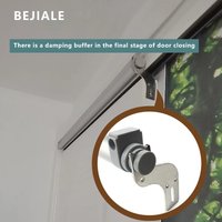 Ferme-porte coulissante tampon d'amortissement en alliage d'aluminium porte coulissante porte en verre porte coulissante Simple ménage automatique ferme-porte