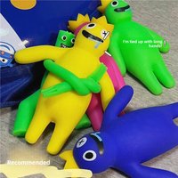 Rainbow Monster Doll Toys Stress Relief Plushie Decoration Squeezable Cushion Children's Gift Creative Festival Supplies