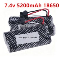 SM3p 7.4V 5200mah Battery 18650 2S For MN82 MN82S MN82Pro MN99S MN168 MN128 MN78 LC79 RC Stunt Car