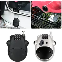 AliExpress NONE Bicycle Steel Cable Code Lock Suitcase Car Sled Telescopic Wire Rope Lock Bicycle Helmet High-precision Code Wheel Password Lock