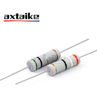 10PCS 5W 5% Carbon Film Resistor 1R - 1M 2.2R 10R 22R 47R 51R 100R 150R 470R 1K 2K2 4.7K 10K 15K 47K 100K 4.7 5.1 62 510 Ohm Ī©