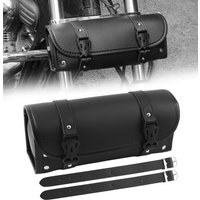 Motorcycle Vintage Leather Handlebar Bag Multifunctional Password Lock Storage Tool Pouch For Harley Cruiser Retro Motorbike