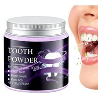 Purple Teeth Cleaning Powder Gentle Natural Gum Care Mouth Hygiene Products Sensitive Teeth Powder for Coffee Tea Yellowing