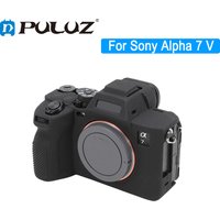 PULUZ A7V Litchi Texture Soft Silicone Case For Sony Alpha 7 V 2025 Camera Protective Cover ILCE-7M5 Camera Shell
