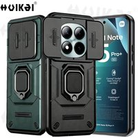 For Xiaomi Redmi Note 15 Pro+ Plus 5G 4G Xiaomi Poco M8 Pro Slide Camera Case Stand Armor Antifall Protection Kickstand Cover