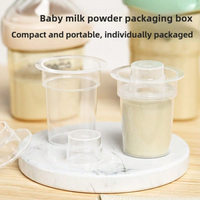 50/100 ml tragbarer transparenter Milchpulverbehälter für Babys, unabhängige Aufbewahrung aus PP-Material, ideal für die Zubereitung von Milch unterwe