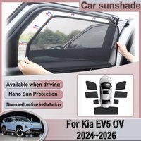 For Kia EV5 OV 2024~2026 2025 Car Mesh Sunshade Windshield Covers Window Magnetic Visor Sun Shade Privacy Curtains Accessories