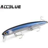 ALLBLUE K-0 Minnow Top Water Wobbler 115mm 13g Fishing Lure Floating Jerkbaits Shallow Diving Hard Bait 0-0.3M Pike Bass Tackle