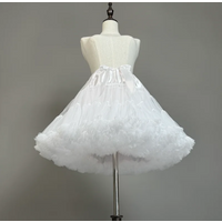 Woman Short Fluffy Petticoat Crinoline Lolita Tutu Under Skirt For Pleated Skirt Cosplay Wedding Prom Dress