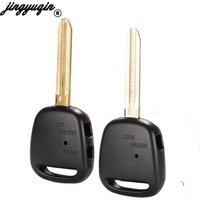 jingyuqin 1/2 Side Button Car Remote Key Shell For TOYOTA Carina Estima Harrier Previa Corolla Celica Key Case Uncut TOY43 Blade