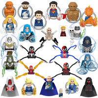 Blind Box Mini Building Blocks TV6204 Figures Big Goblin Spiderman Iron Man Venom Captain Hawk Deadpool Armor Christmas Gift Toy