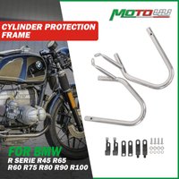 2PCS For BMW R Serious R45 R65 R60 R75 R80 R90 R100 Cafe Racer Cylinder Protection Set Engine Guard Crash Bar Frame drop bar