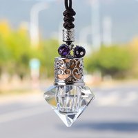 Portable Car Essential Oil Diffuser Bottle Hanging String Refillable Pendant Glass Bottle Car Styling Exquisite