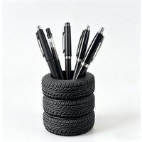 Creative Simulation Tire-Shaped Pencil Holder, Car Enthusiast Desktop Decorative Ornaments