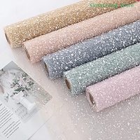 1Roll Irregular Hollow Net Flower Wrapping Mesh Paper Floral Bouquet Packaging Sheet Fresh Flower Florist Wrap Supplies