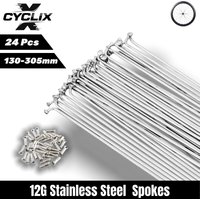 AliExpress GODLIKE CYCLIX High Quality 12G Stainless Steel Bicycle Spokes 130-305mm Silver, Durable Spokes for Bike Wheel Repair & Building