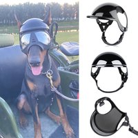 Cool Pet Dog Safety Helmet for Small Medium Dogs French Bulldog Doberman Pinscher Adjustable Motorcycle Helmets Pet Accessories