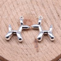 Trend Dog Balloon Dogs Charms Pendant Girl Jewelry Wholesale Art Supplies