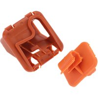 1Pc Bonnet Rod Stay Clip with Base Orange Fixed Clamp Retainer Manufacturer Part Number 1U0823570A Fit for Skoda Fabia Octavia