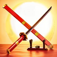 803PCS Cosplay Anime Swords Building Blocks Kit Roronoa Zoro Sandai Kitetsu Yamato Sword Model Samurai Katana Toys for Aldult Lu