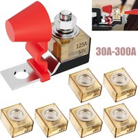 30A-300A Battery Terminal Mount MRBF Fuse Block Kit 58V with Single Stud 5/16" Marine Rated Battery Fuse for Boat Truck RV