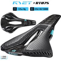 AliExpress RYET 3D Printed Carbon Racing Saddle 245x140/150mm EVA Padding 7x9mm Oval Rail MTB Gravel Road Bike Saddle For XC Enduro