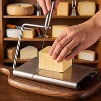 1Pcs Stainless Steel Cheese Slicer Board With Wires Easy Cheese Cutter Tool Durable Kitchen Utensil for Home Cooking Baking
