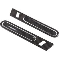 X-T For Nissan R35 GTR 2006-2018 Real Carbon Fiber Outer Door Handle Cover Glossy Finish Pull Surround Interior Trim