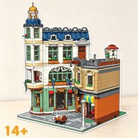 3456 pièces, modèle de scène urbaine, jouet de construction éducatif pour adultes, rue commerciale urbaine, ensemble de blocs de construction d'architecture.