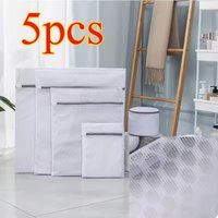 1Pc/5Pcs Reusable Honeycomb Mesh Laundry Bags Durable Washing Machine Bra Bags With 3 Sizes