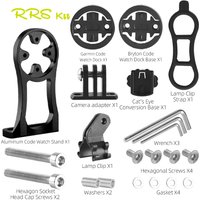 RRSKIT Bicycle Computer Aluminum Alloy Extension Mount Bracket For Garmin Xoss G Igps Blackbird Bryton GoPro Flashlight Bracket
