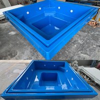 Small Size House Cold Bath Tub Plunge Pool Spa Swim Pool Outdoor Family Resort Backyard Fiberglass Inground Spa Pool