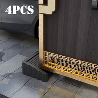 2/4pcs Door Stopper Heavy Duty Wedge Rubber Door Stop Works on All Floor Surfaces Non-Scratching Doorstops for Home Office