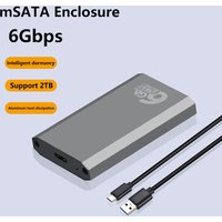 mSATA To USB 3.1 SSD Enclosure External HDD Hard Drive Disk Box Gen2 10Gbps Storage Case Adapter for PC Accessories