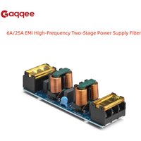 6A 25A Power Supply Filter EMI High-Frequency Two-Stage Power Supply Low-Pass Filter Module Power Supply EMI Filter Board