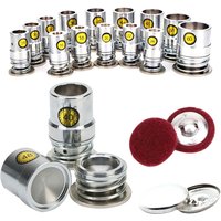 Nouveau 16L-50L aluminium couvert tissu tissu bouton morrer presse moule outil d'assemblage pour bricolage pain forme boutons accessoires de couture