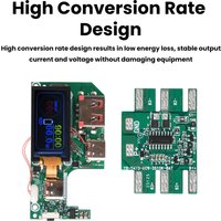 PD 45W/65W Fast Charging Module + 2/3S Battery Protection Board 0.96-inch TFT Power Bank Mainboard Power Bank DIY Module